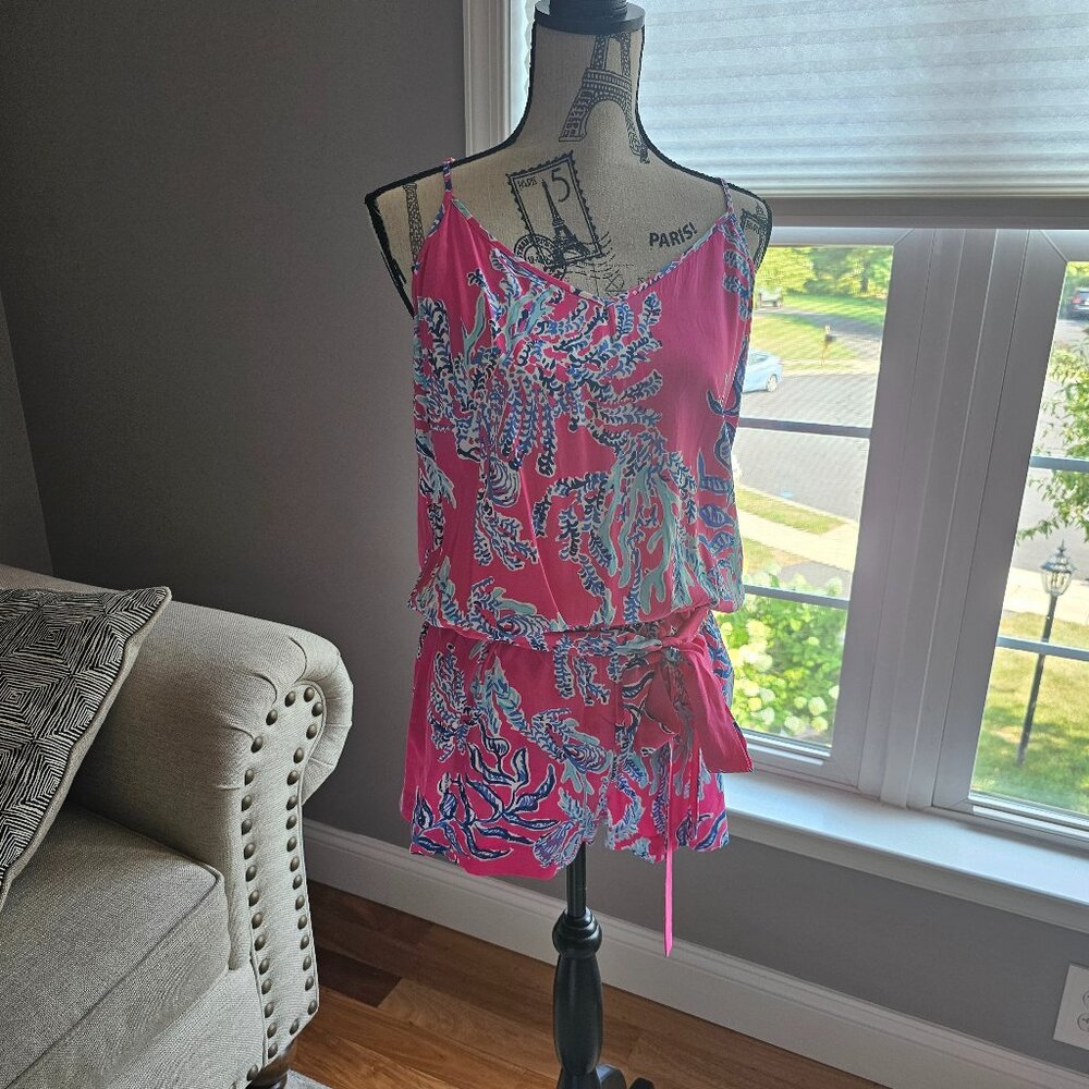 Lilly Pulitzer pink Romper Size L